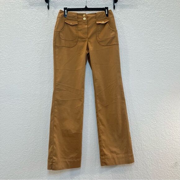 St. John Sport by Marie Gray Straight Leg Trousers in Saddle size 4 - Picture 2 of 12